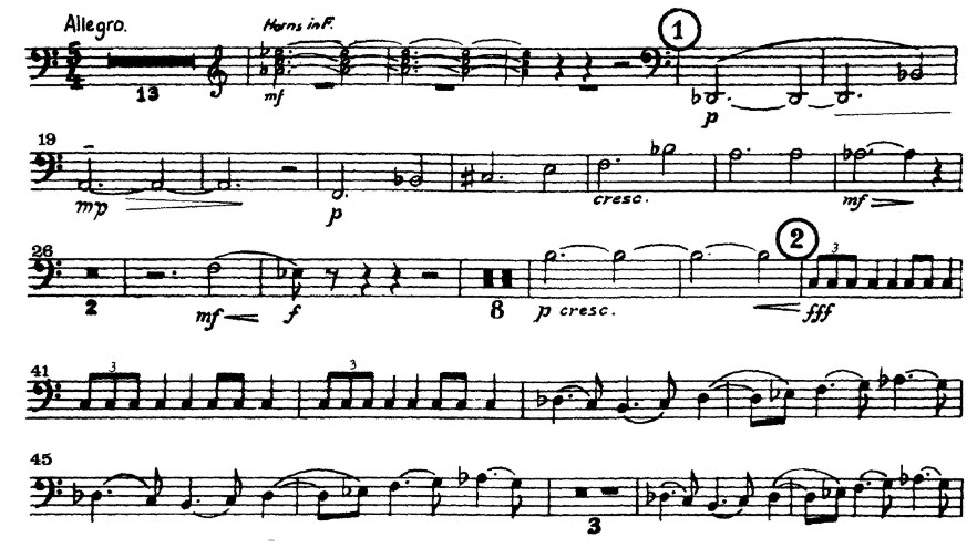 Holst: The Planets, Bass Trombone Excerpt 1