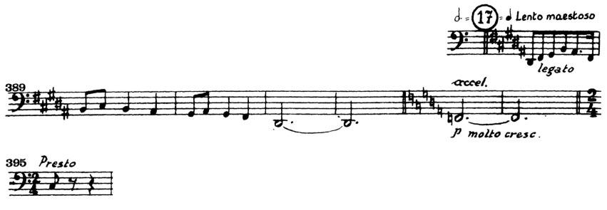 Holst: The Planets, Bass Trombone Excerpt 2