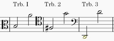 Bach Cantata No. 121 - Trombone Ranges