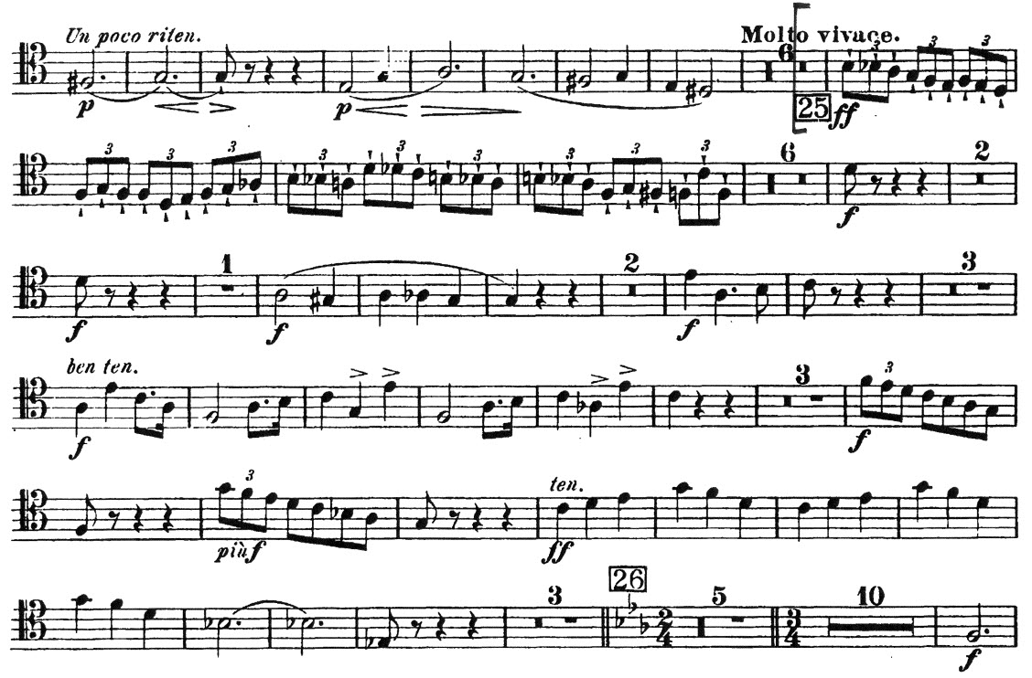 2nd Trombone: Act II Scene III after [25]